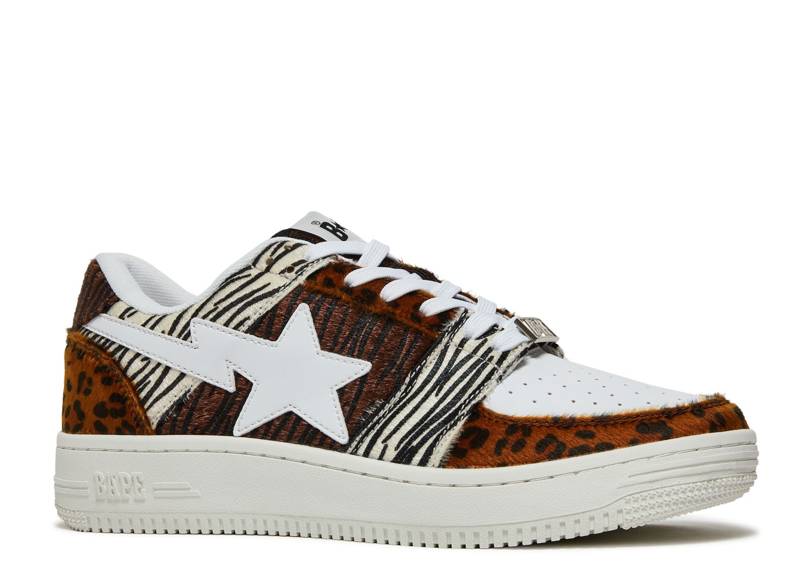 Bapesta Low M2 'Animal Mix' - BAPE - 1G30191012 - white/animal