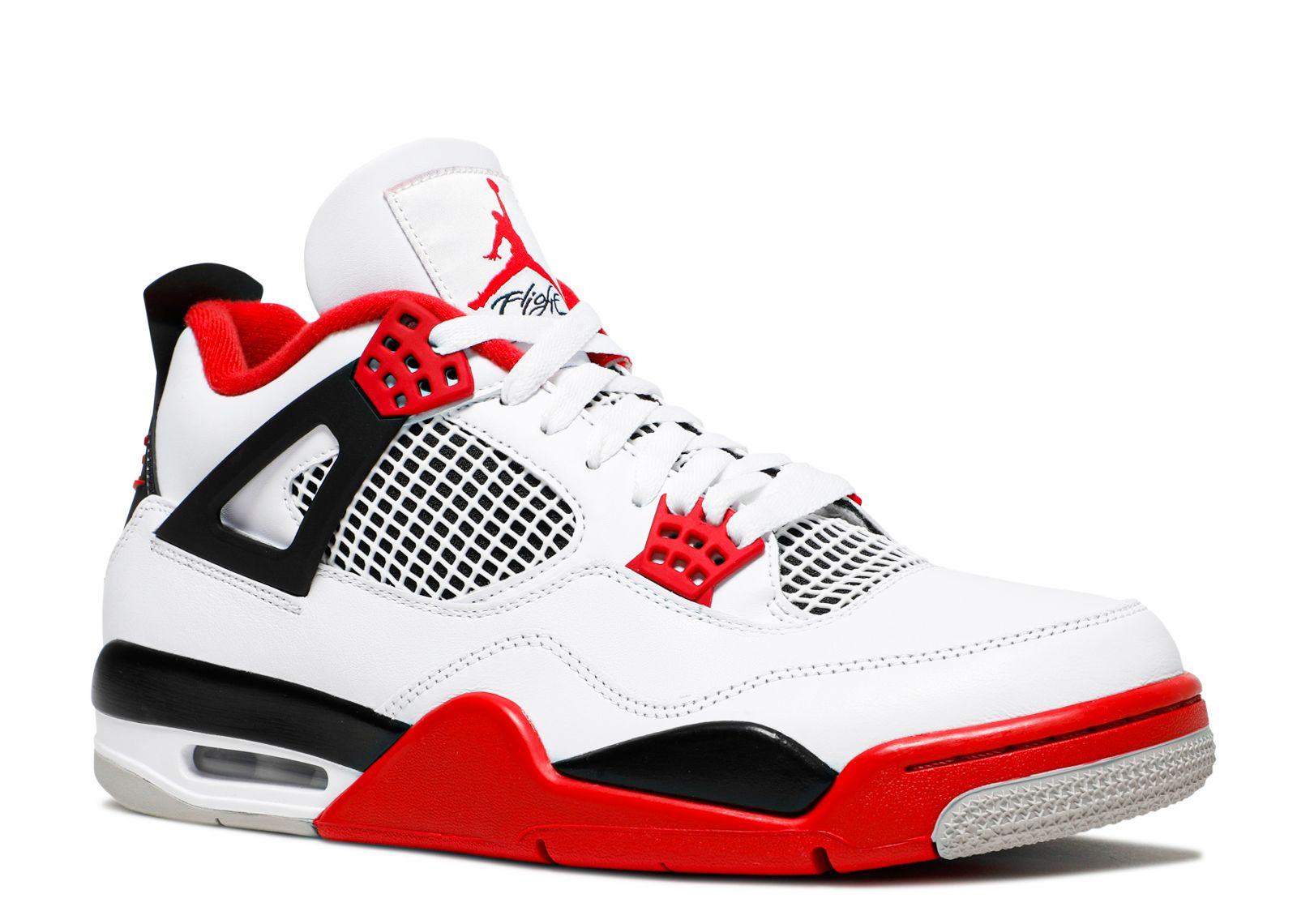 black and red jordan 4