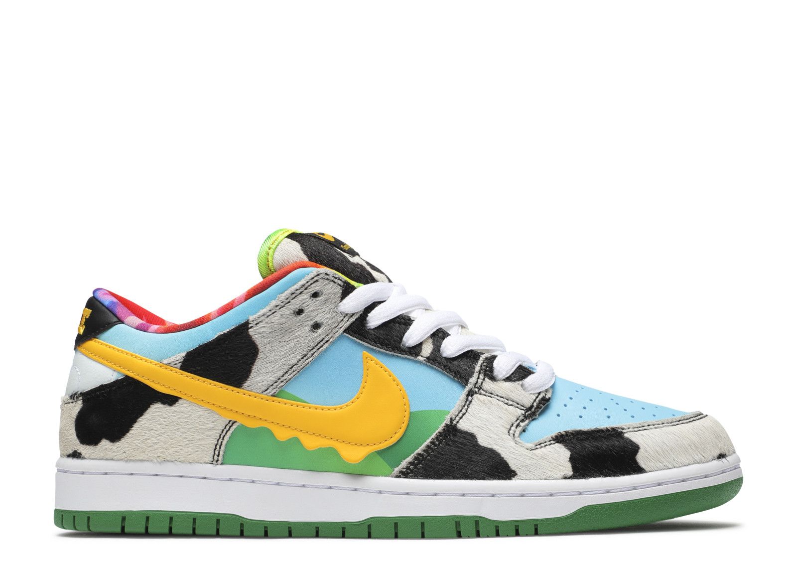 Ben \u0026 Jerry's X Dunk Low SB 'Chunky Dunky' - Nike - CU3244 100 -  white/lagoon pulse/black/university gold | Flight Club