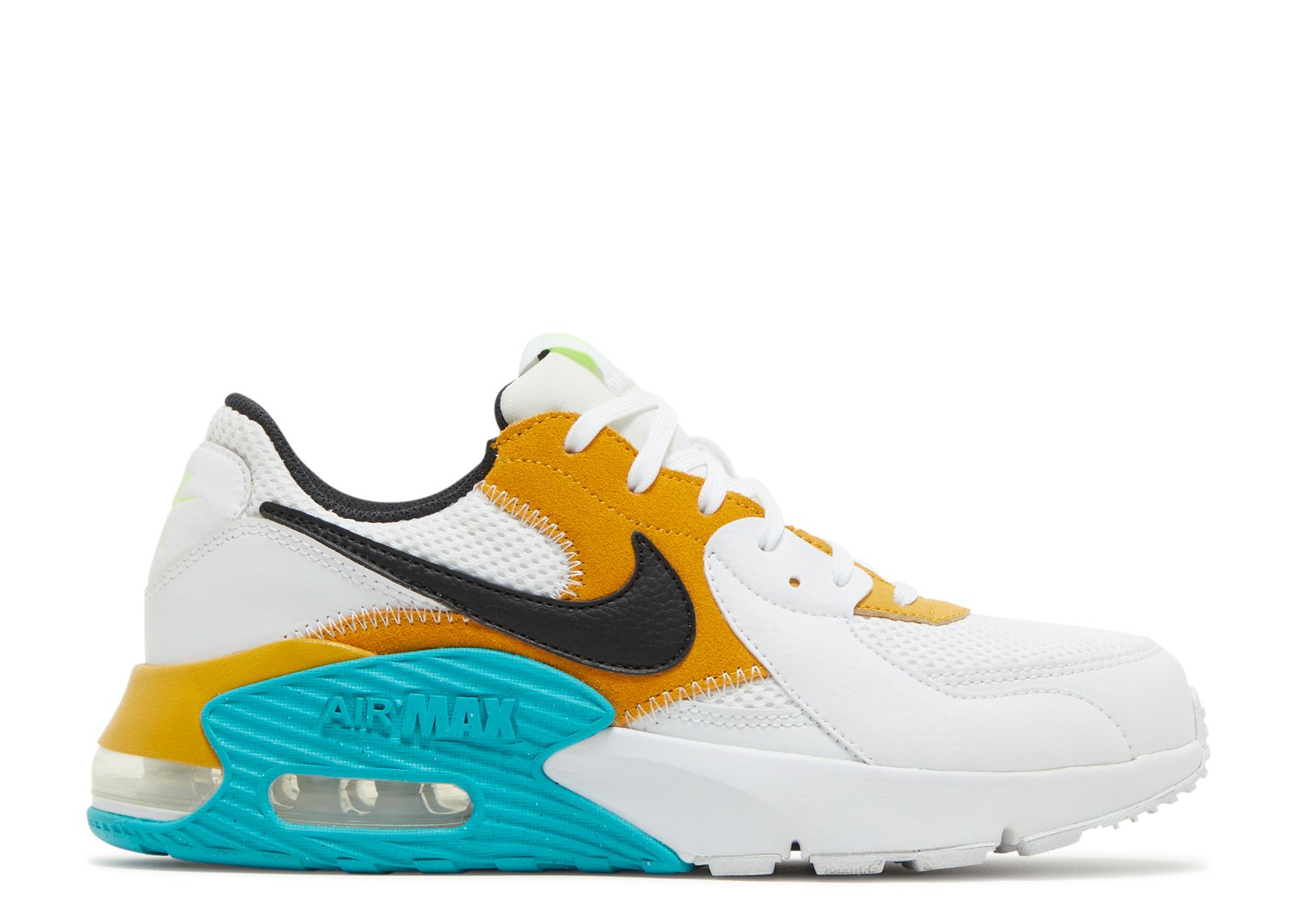 tenis nike air max excee golden yellow turquoise