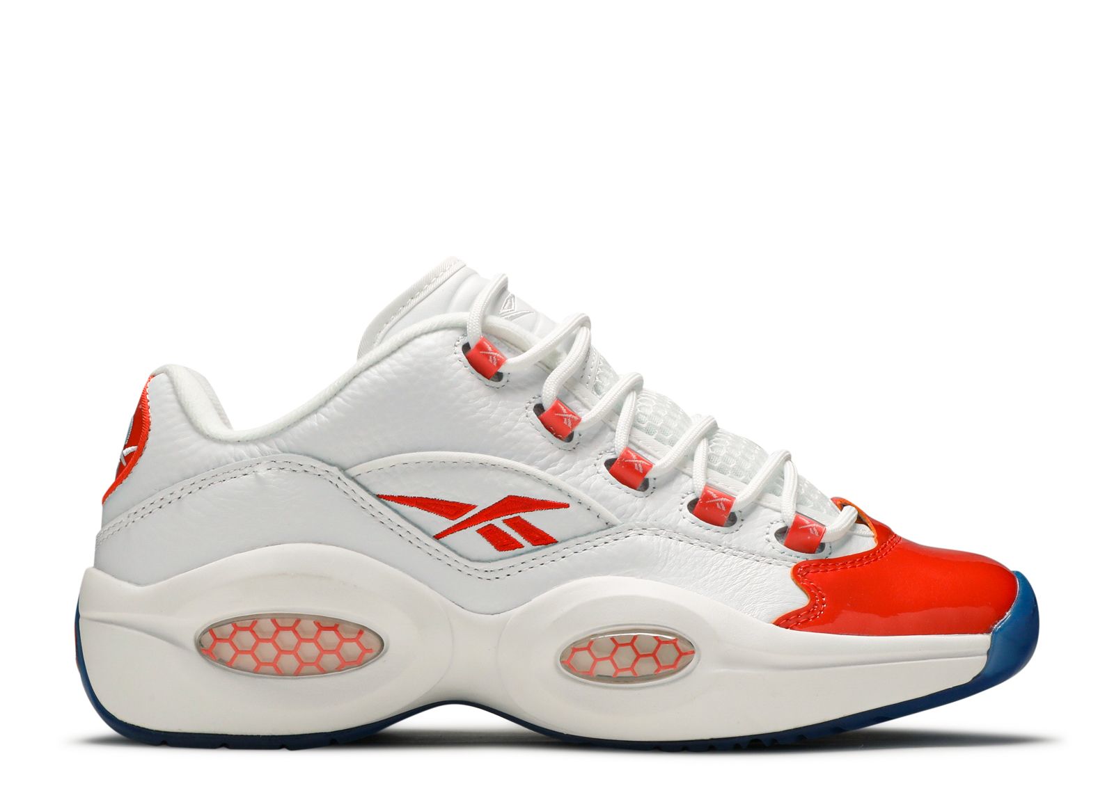 reebok question low femme orange