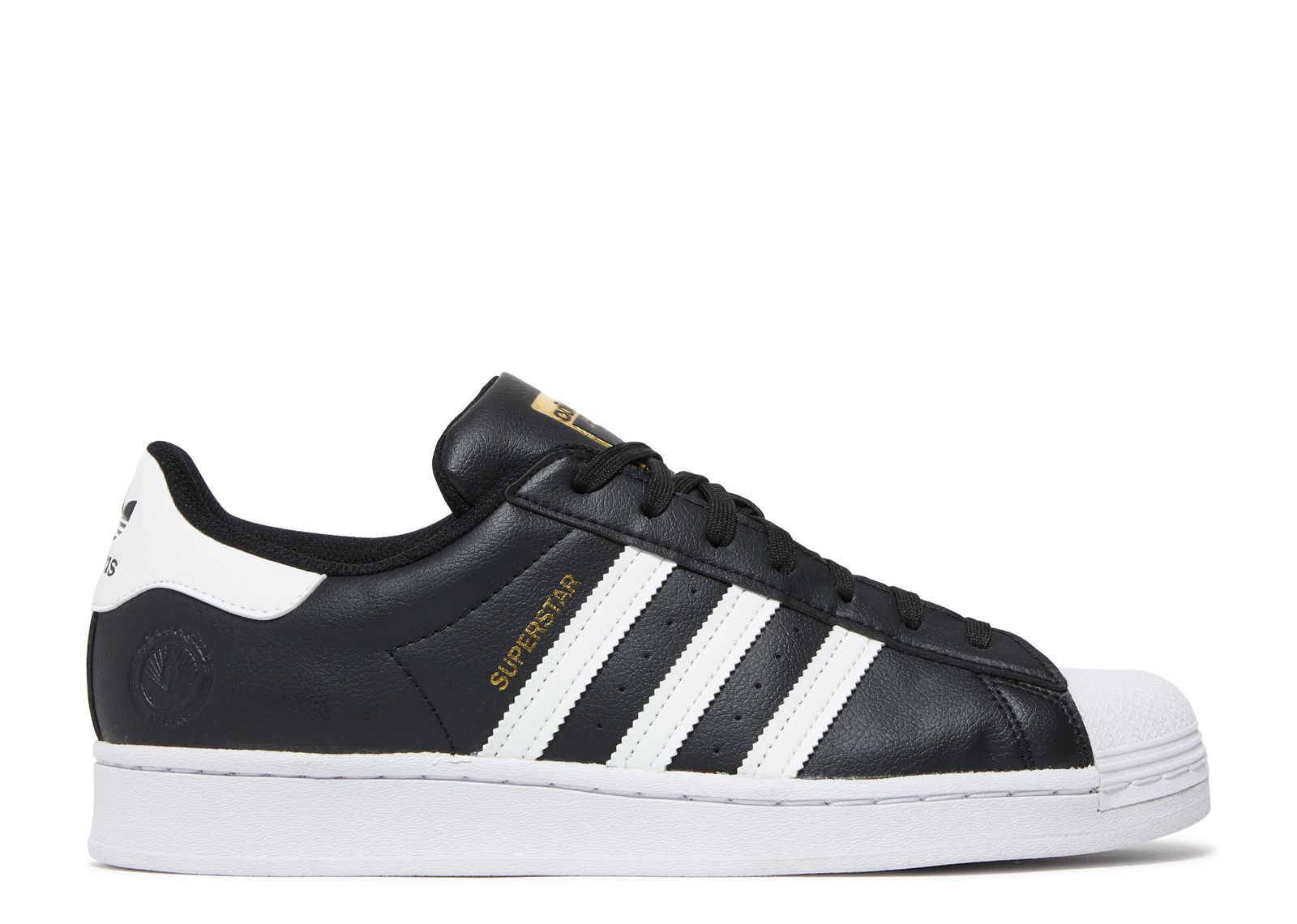 Superstar Vegan 'Core Black' - Adidas - FW2296 - core black/cloud  white/gold metallic | Flight Club