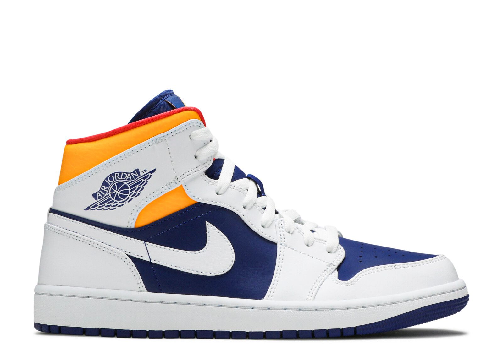 Jordan 1 Mid 'White Deep Royal Blue'