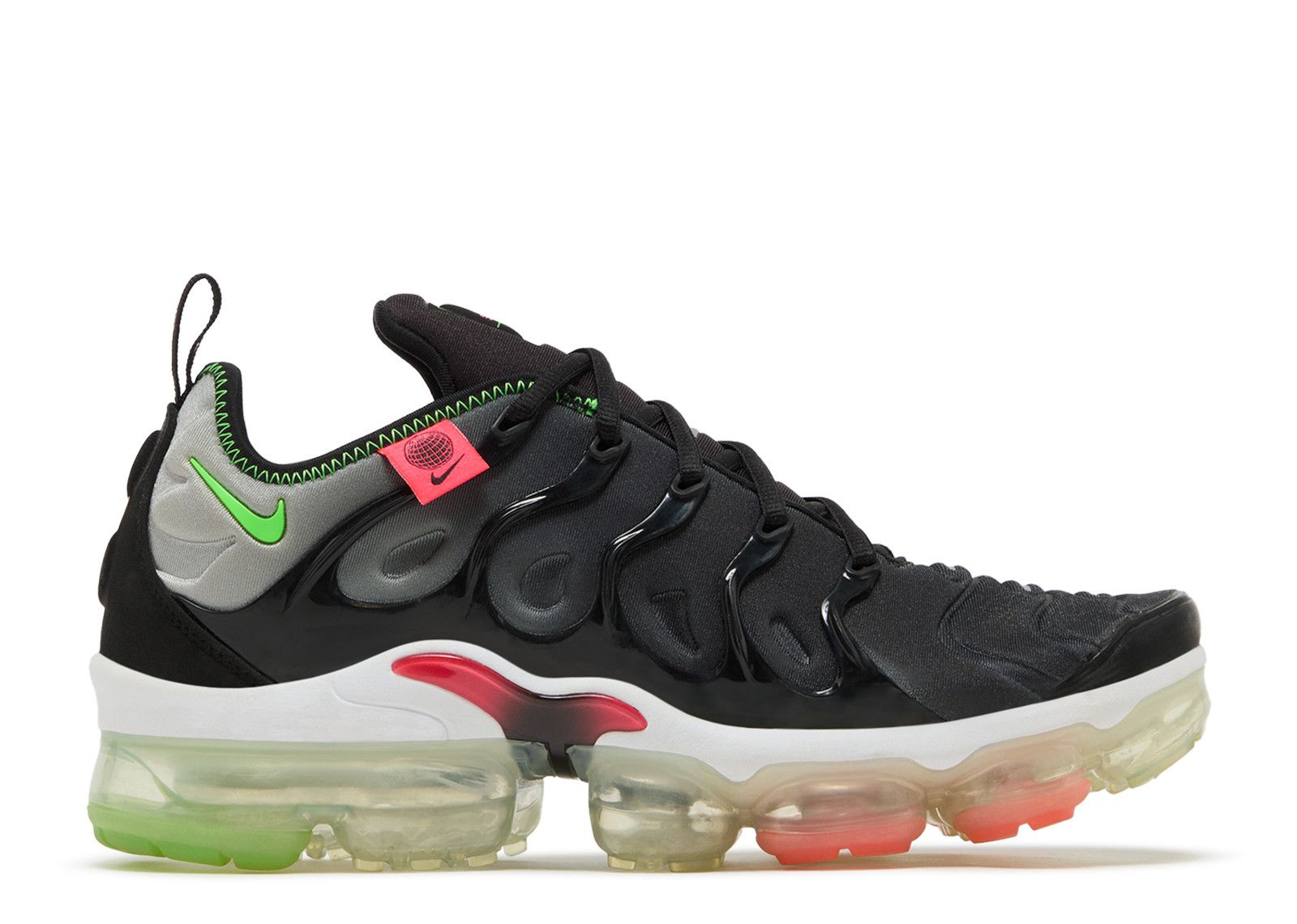 Nike Air Vapormax Plus “Worldwide Pack” Black Gray Volt Red  Men’s Size 10.5 Air VaporMax 2023 Flyknit  main image 4