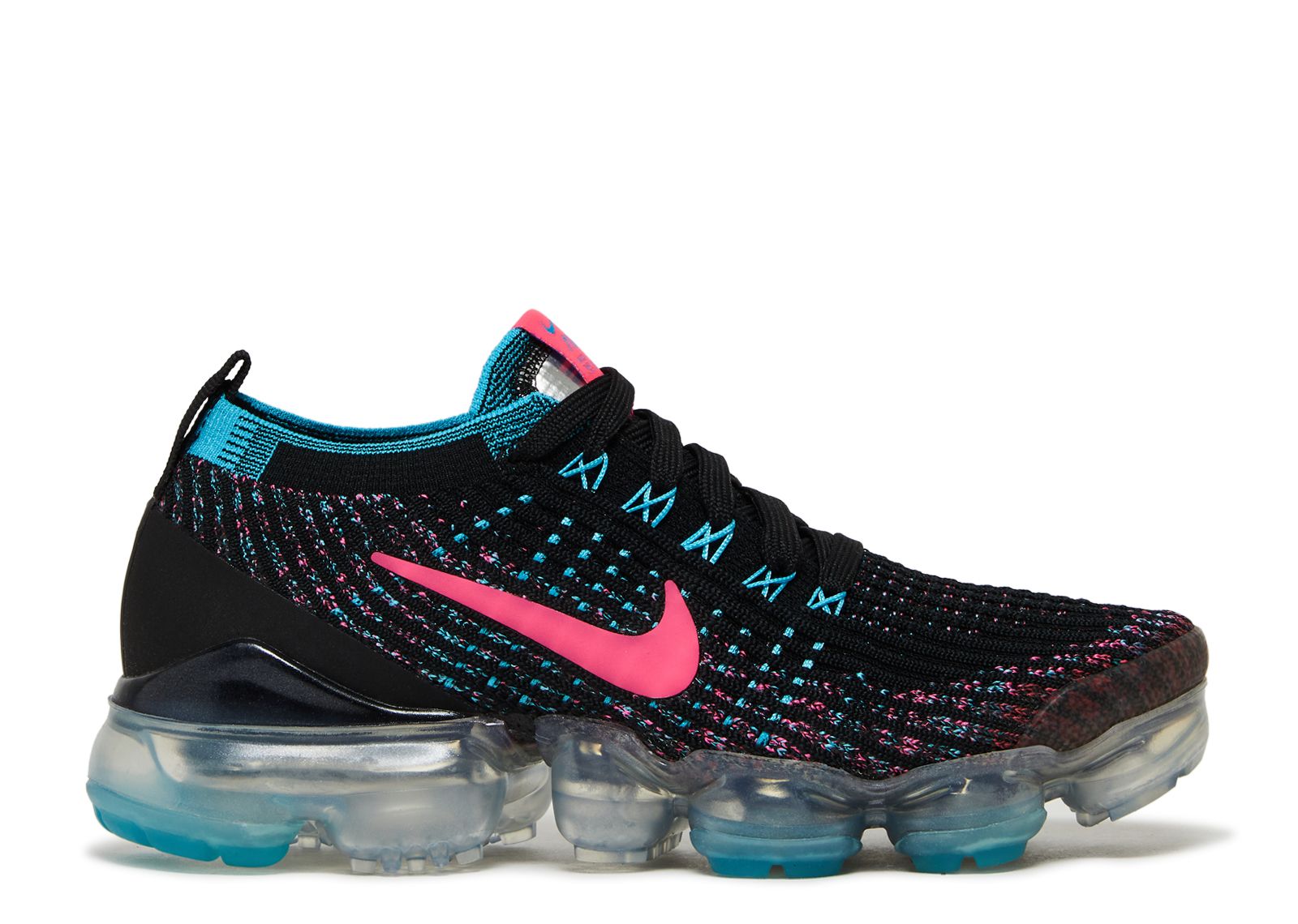 pink black and blue vapormax