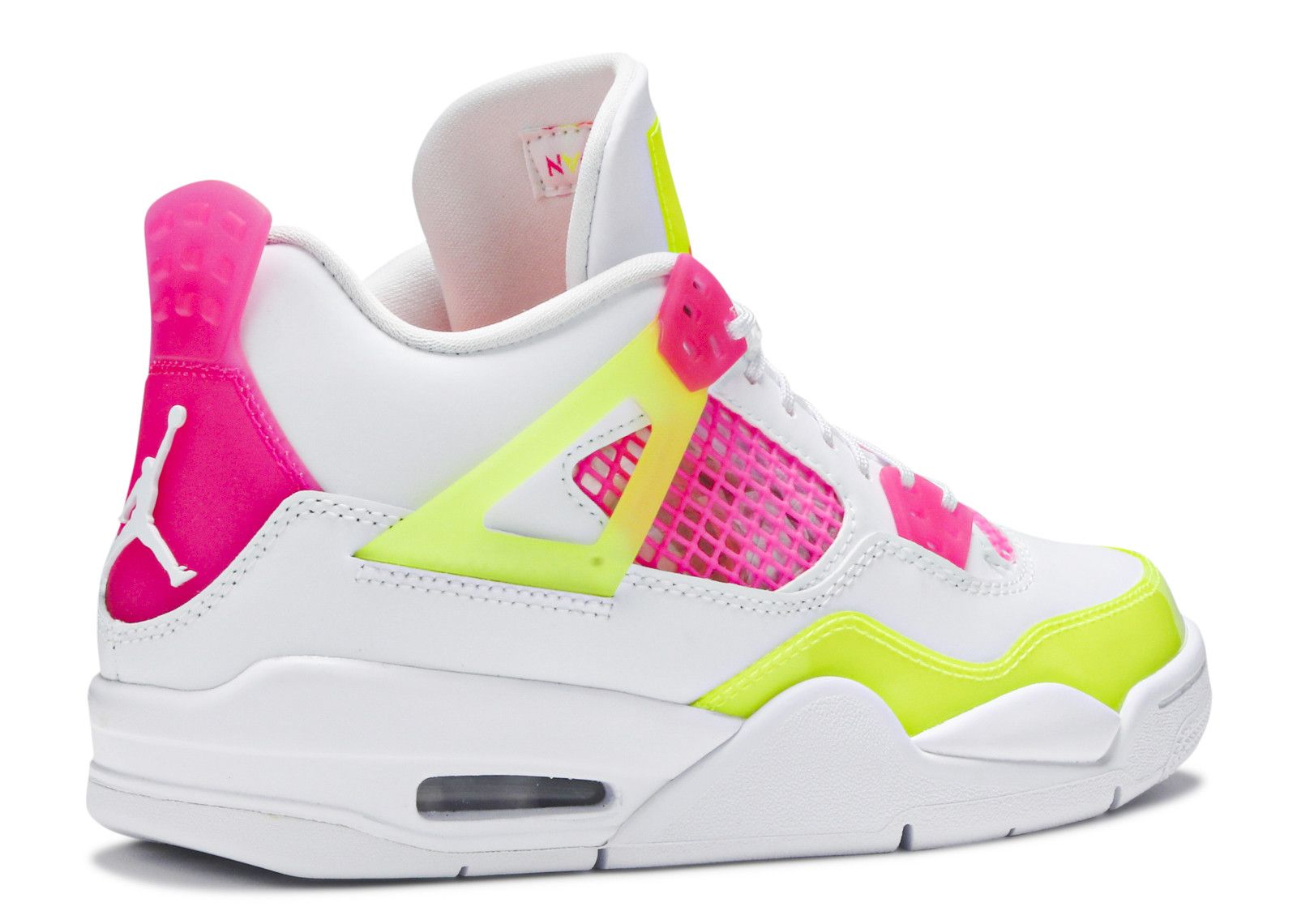 white lemon pink jordan 4