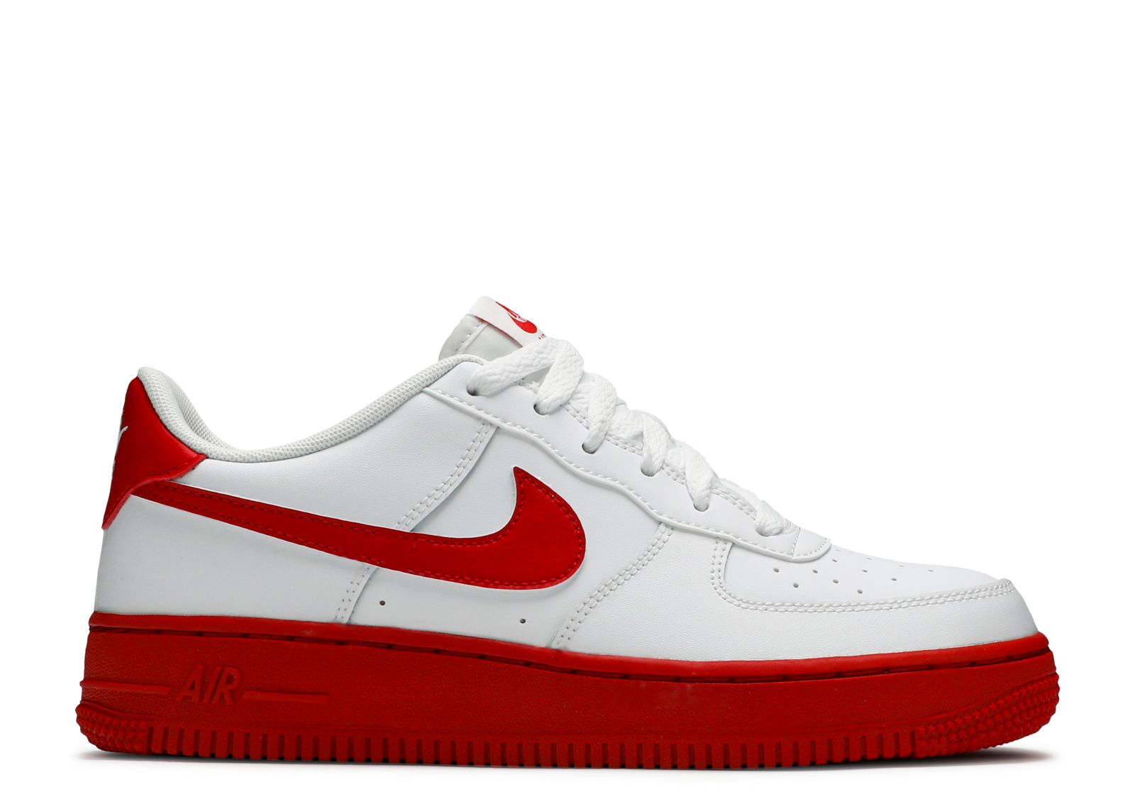 air force 1 white red bottom