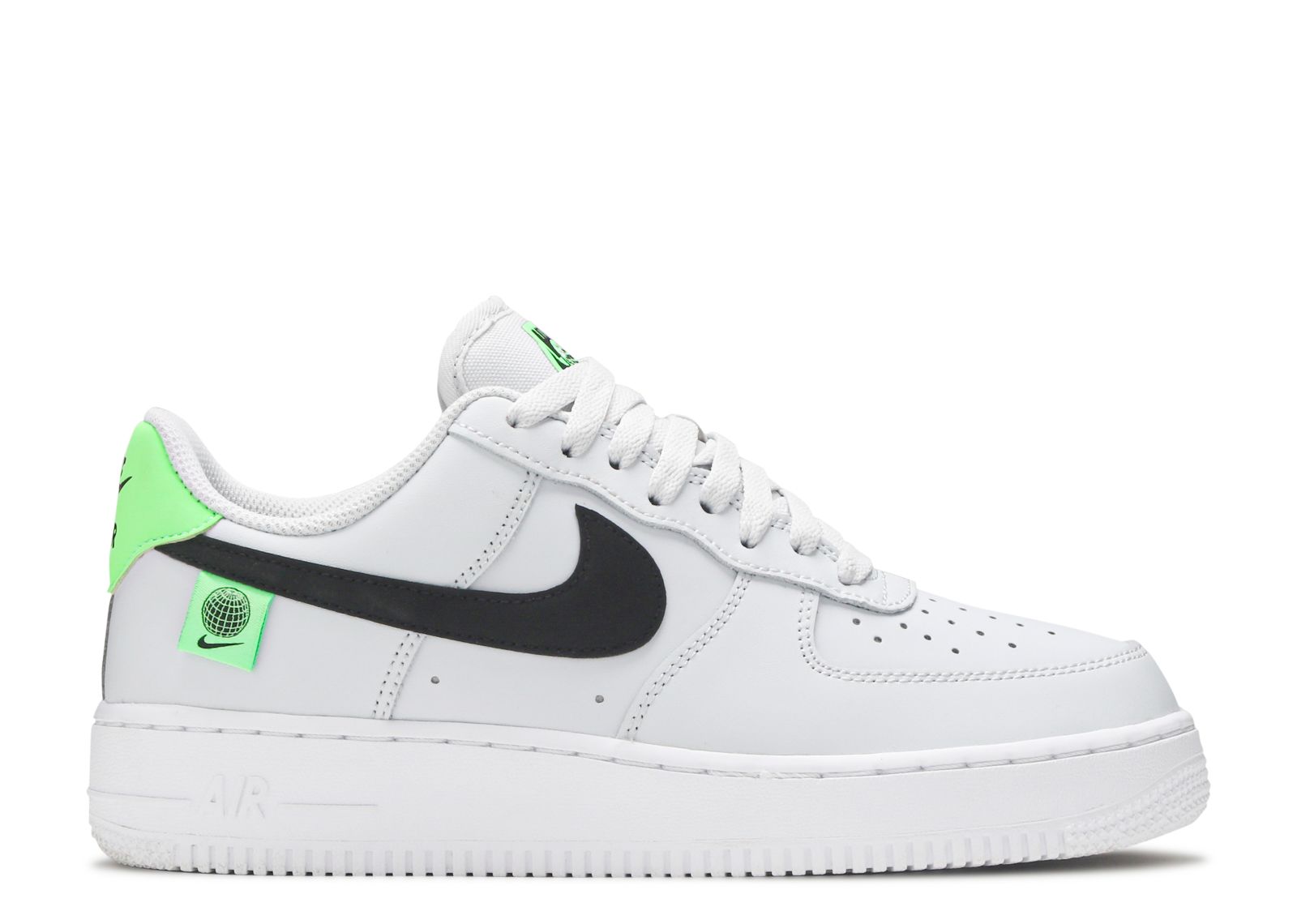 Air Force 1 '07 Low 'Worldwide Pack Platinum Green Strike' - Nike - CK7648  002 - pure platinum/green strike/black