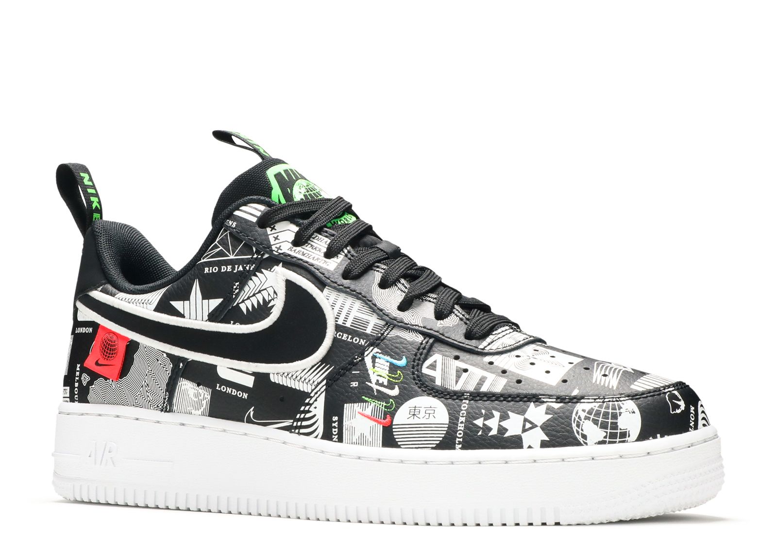 Nike Air Force 1 Low '07 World Wide Pack Black - Stadium Goods