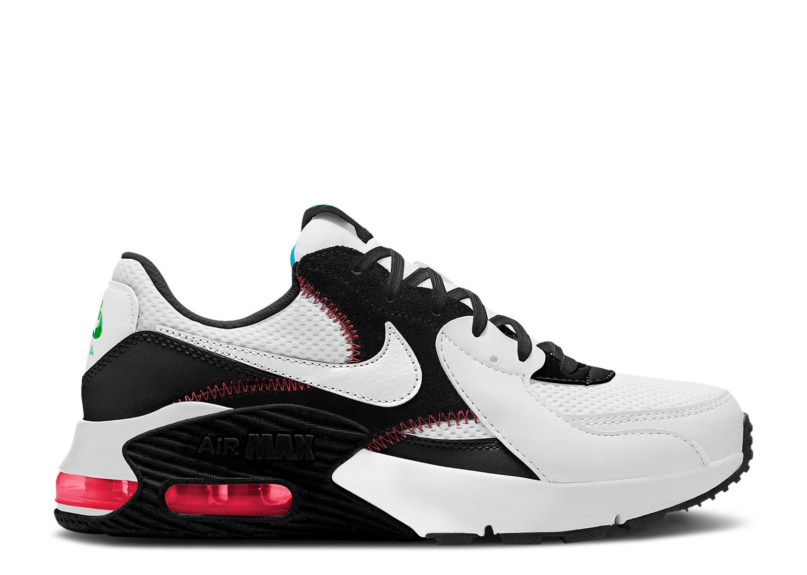 nike air max excee white black crimson