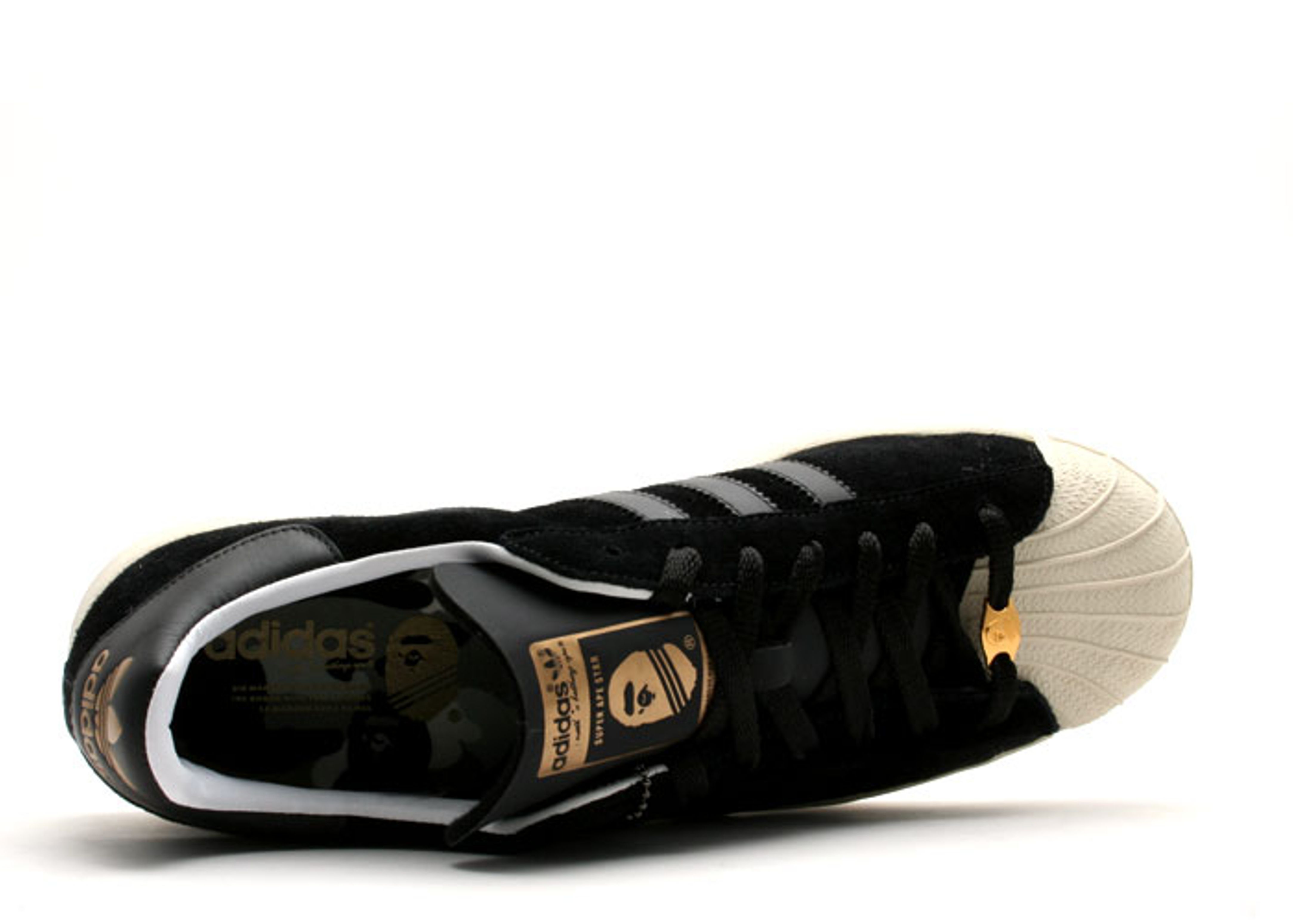 A Bathing Ape X Super Ape Star Black Running White Adidas 40055 black rwhite bone go Flight Club