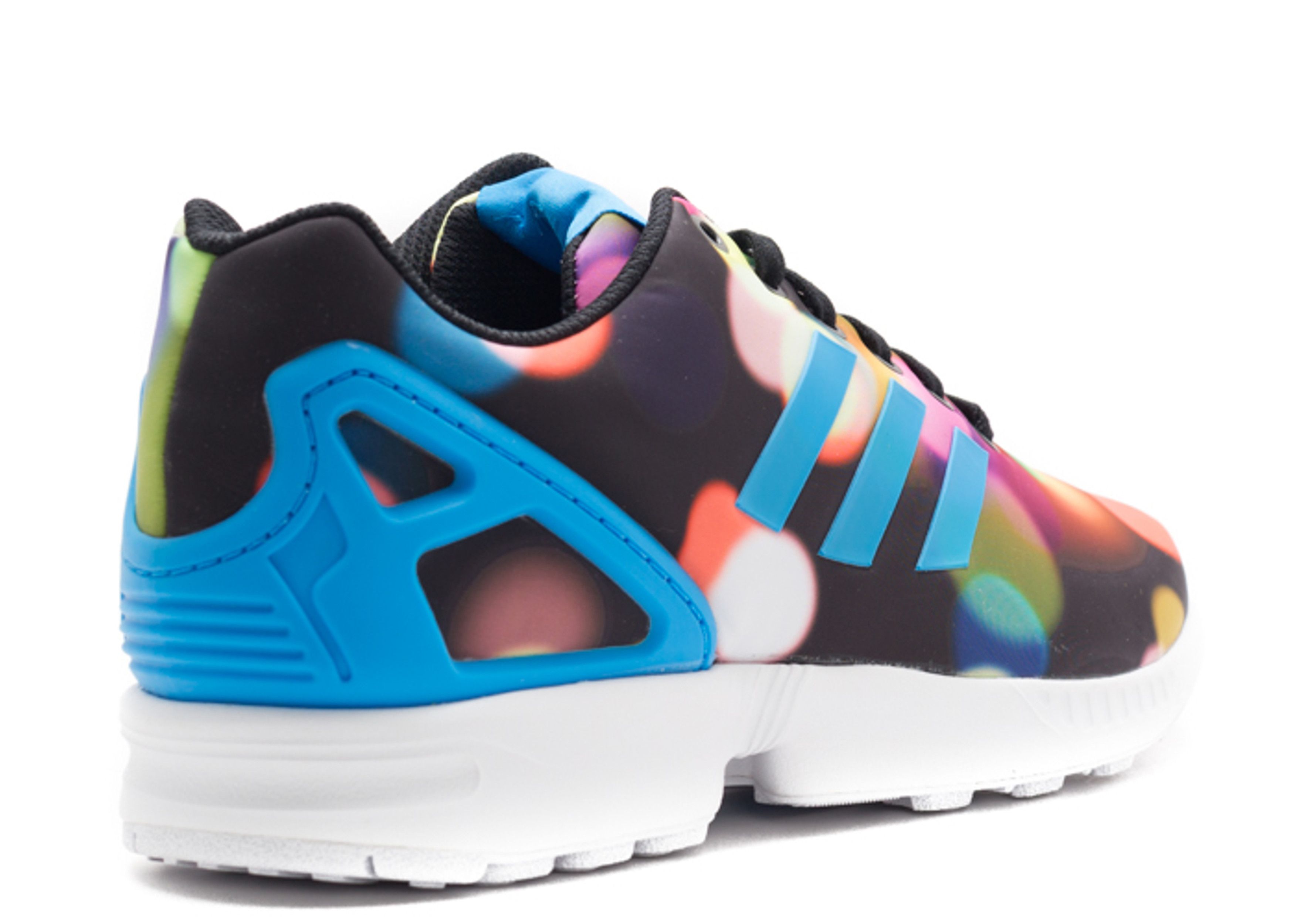 ピースフル ZX Flux 'Bright Lights' - Adidas - B23984 - core black/bright blue