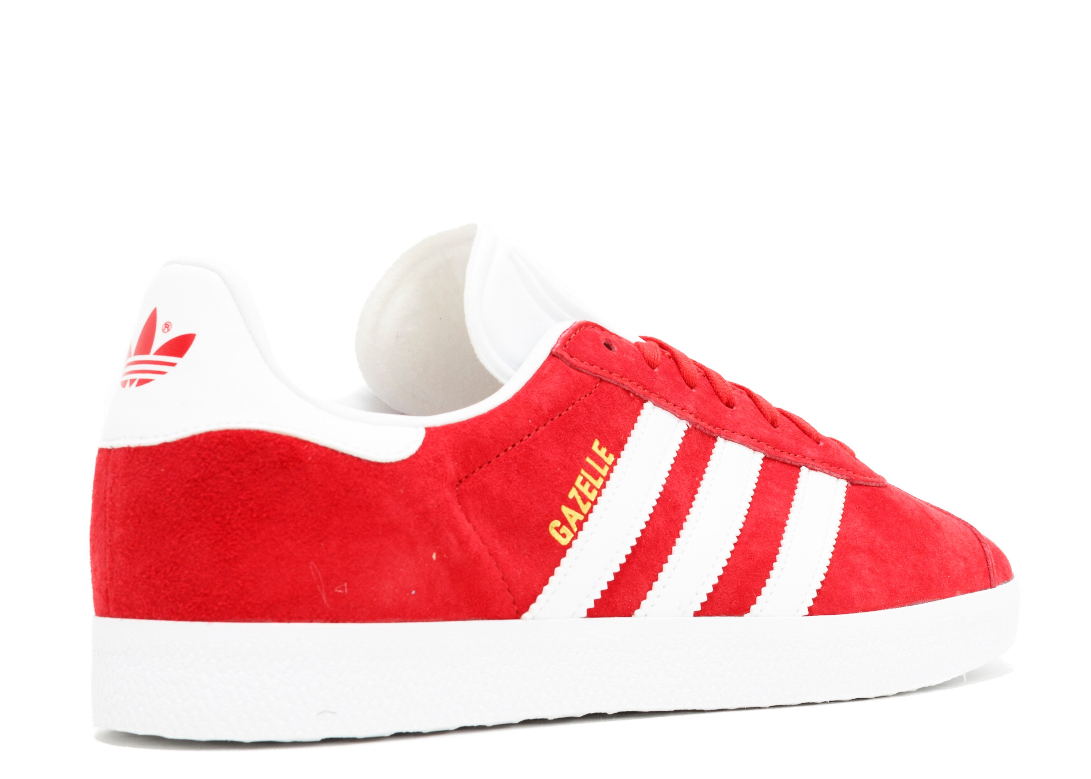 Gazelle 'Scarlet' - Adidas - S76228 - scarlet/footwear white/gold metallic  | Flight Club