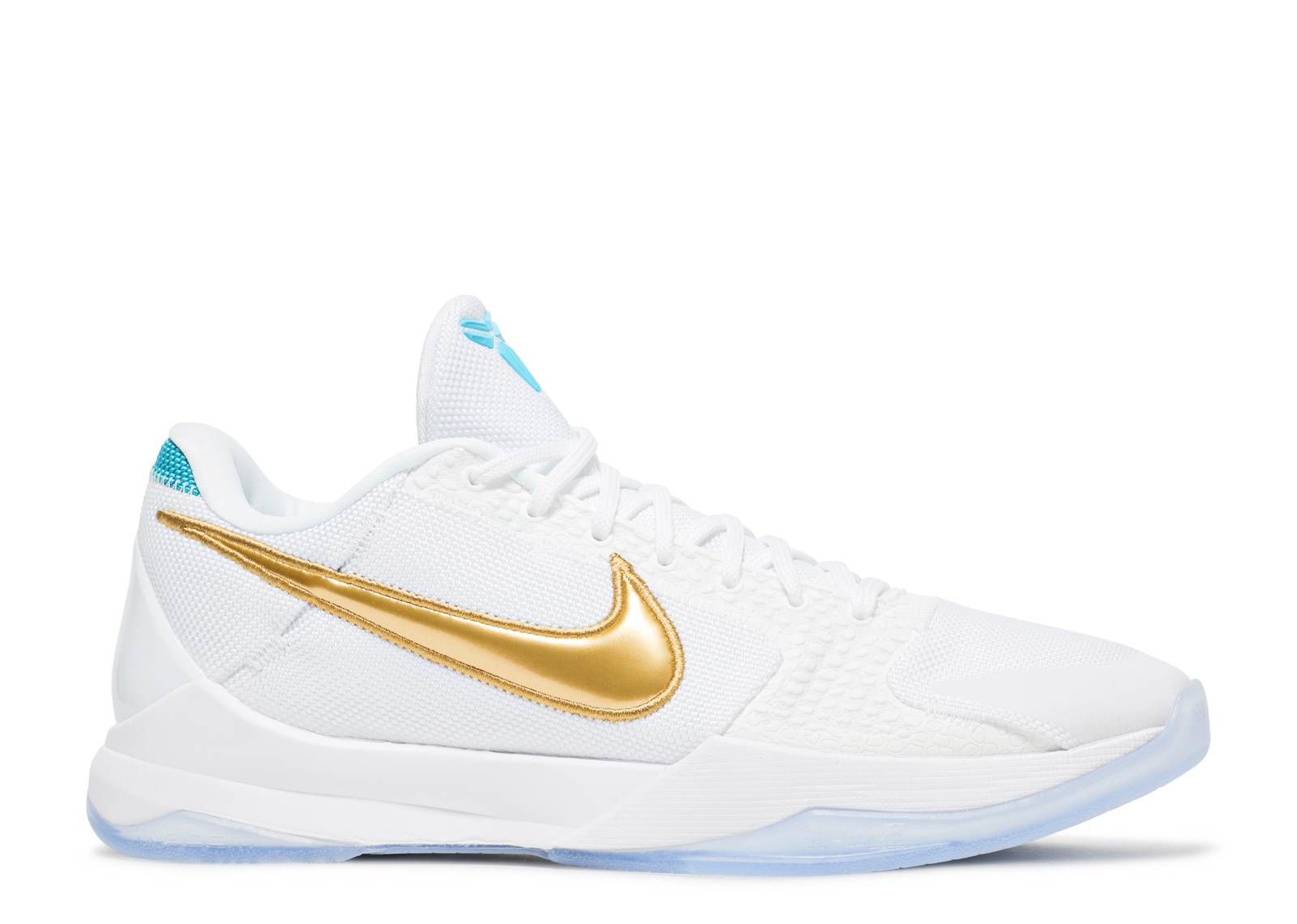 Undefeated X Zoom Kobe 5 Protro 'What If Pack Unlucky 13' - Nike - DB4796  100 - white/metallic gold/rapid teal | Flight Club