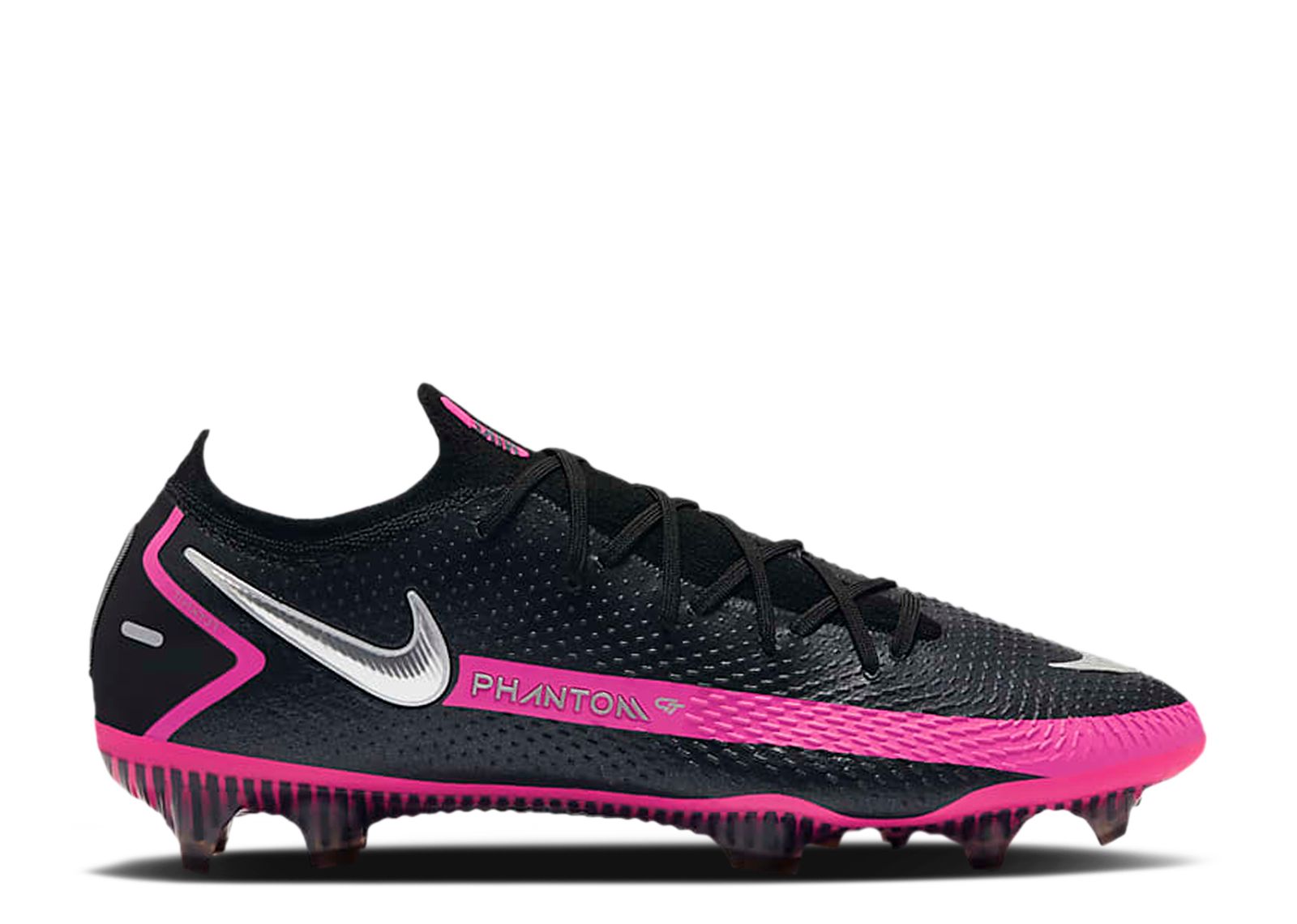 Nike Phantom GT Elite FG Black/Pink Blast/Metallic Silver Size shops 6.5/Women's 8