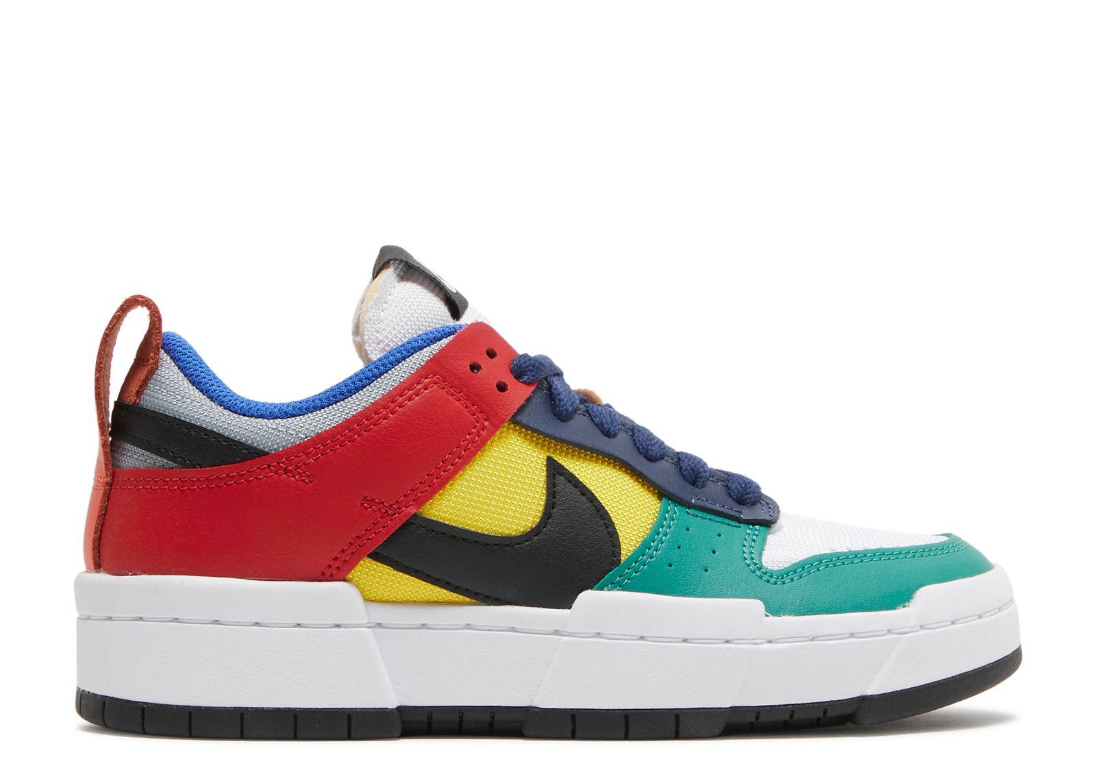 multi colored nike dunks