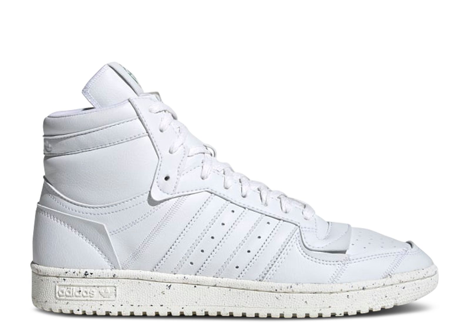 Adidas FW4145 Mens Top Ten The Clean Classics All White Basketball Shoes Sz 9.5 Adidas Top Ten High Clean Classic Leather Size 7 Men main image 3