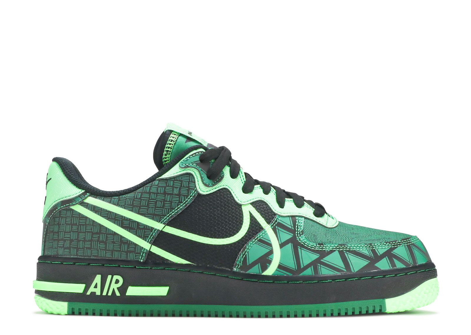 Air Force 1 React 'Naija' Nike CW3918 001 - black/pine green/green strike | Club