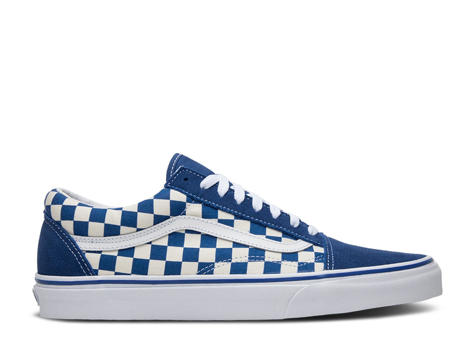 Vans Old Skool Blue Checkerboard Men's - VN0A38G1P0U - US