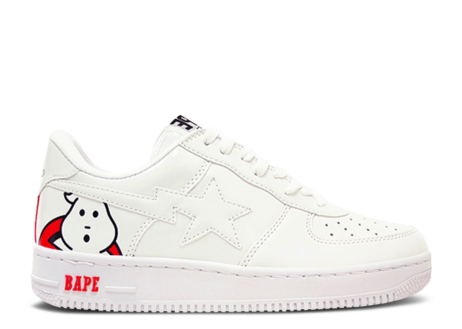 Ghostbusters x Bapesta Low White