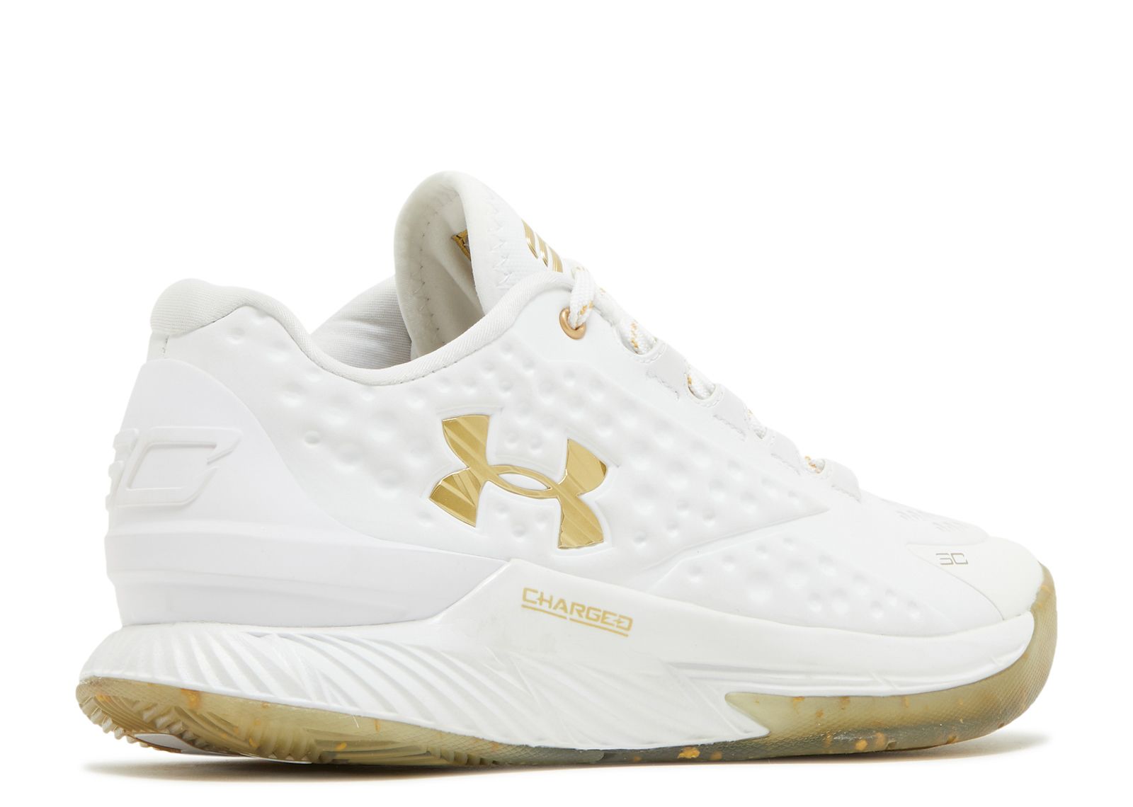 Under armour white and gold clearance shoes