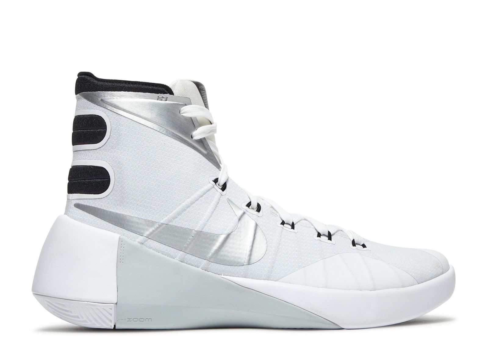 NIKE HYPERDUNK 2015 Hightop White Silver Gray Black Sneakers Mens Size 8 Nike Hyperdunk 2015 Black for Sale - Authenticity Guaranteed  main image 3
