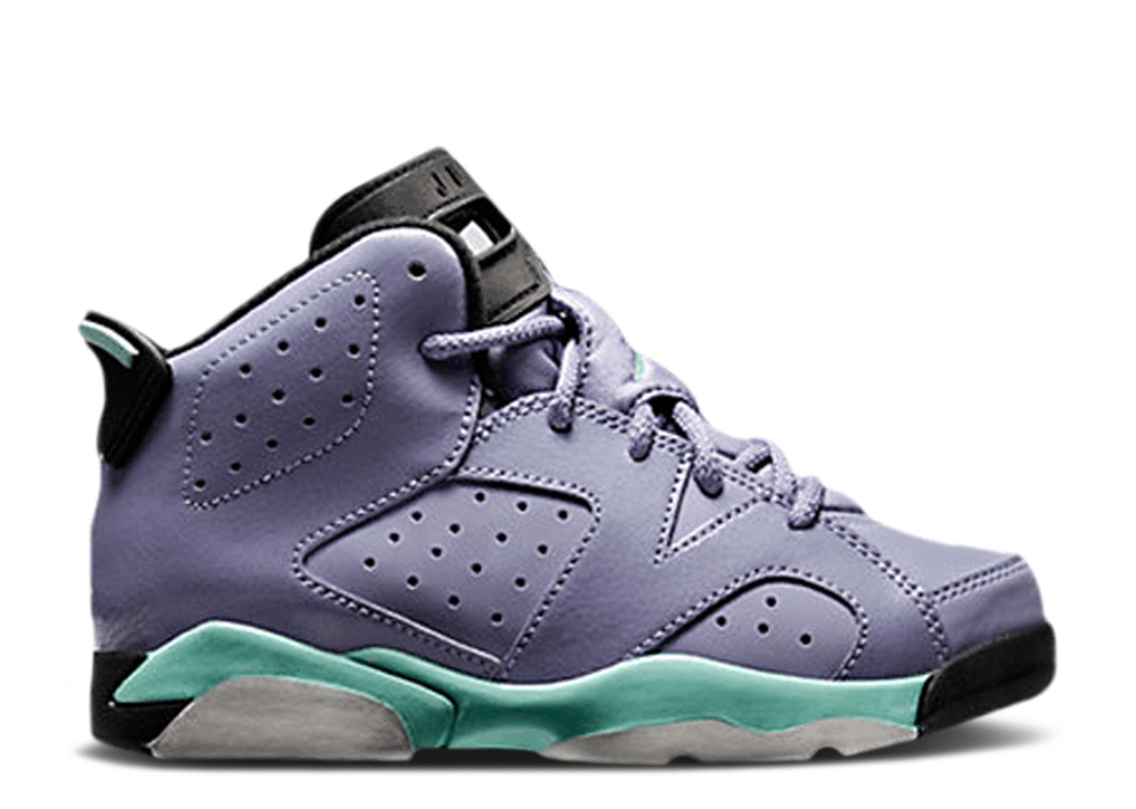 purple turquoise and black jordans
