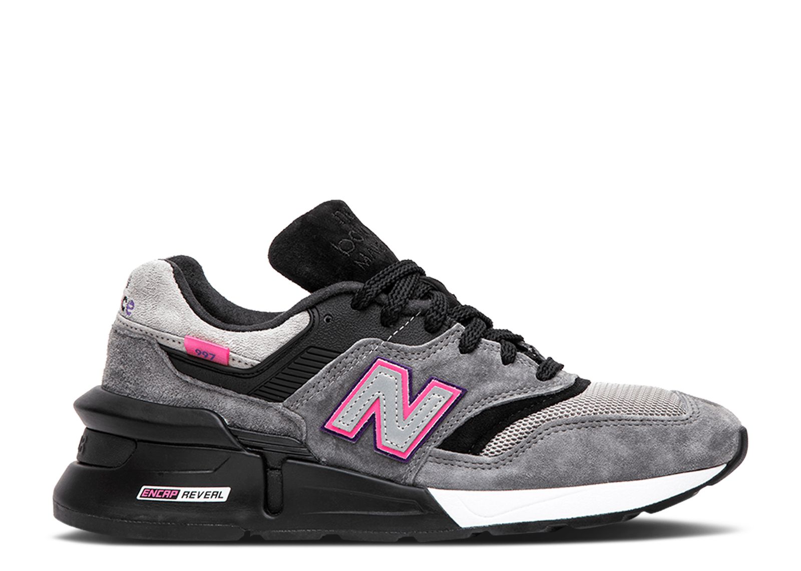 New Balance Kith x United Arrows Sons x 997S Fusion Grey Black Pink