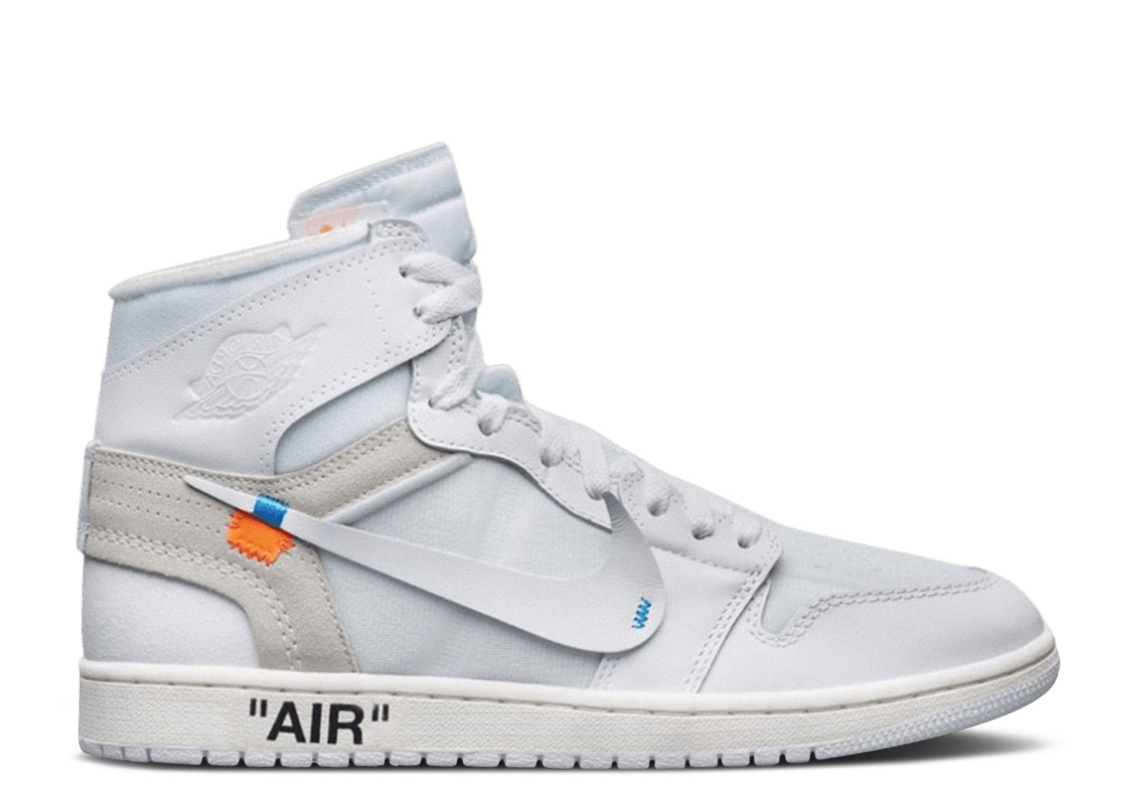 Off-White x Nike Gray High-Top Sneakers OFF WHITE Silver Glitter High Top Sneakers Size 7  main image 2