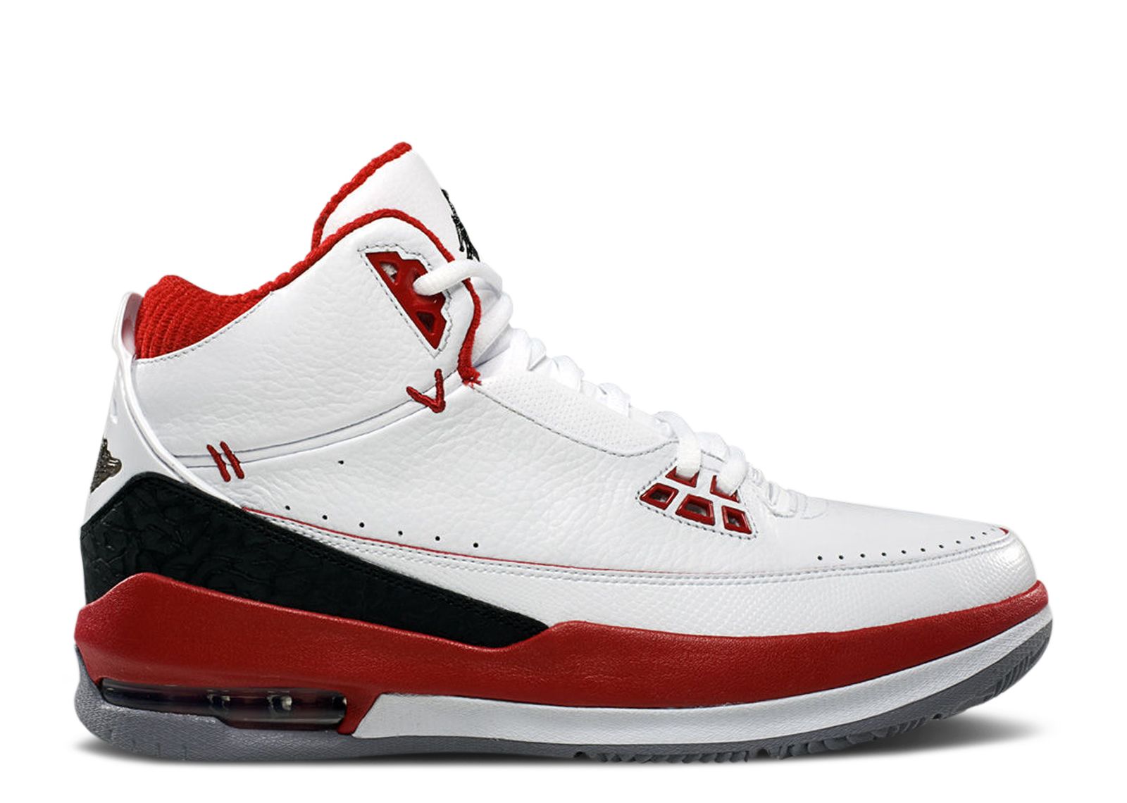 Jordan 2.5 Team White Varsity Red Air Jordan 331987 103 white black varsity red cement grey Flight Club