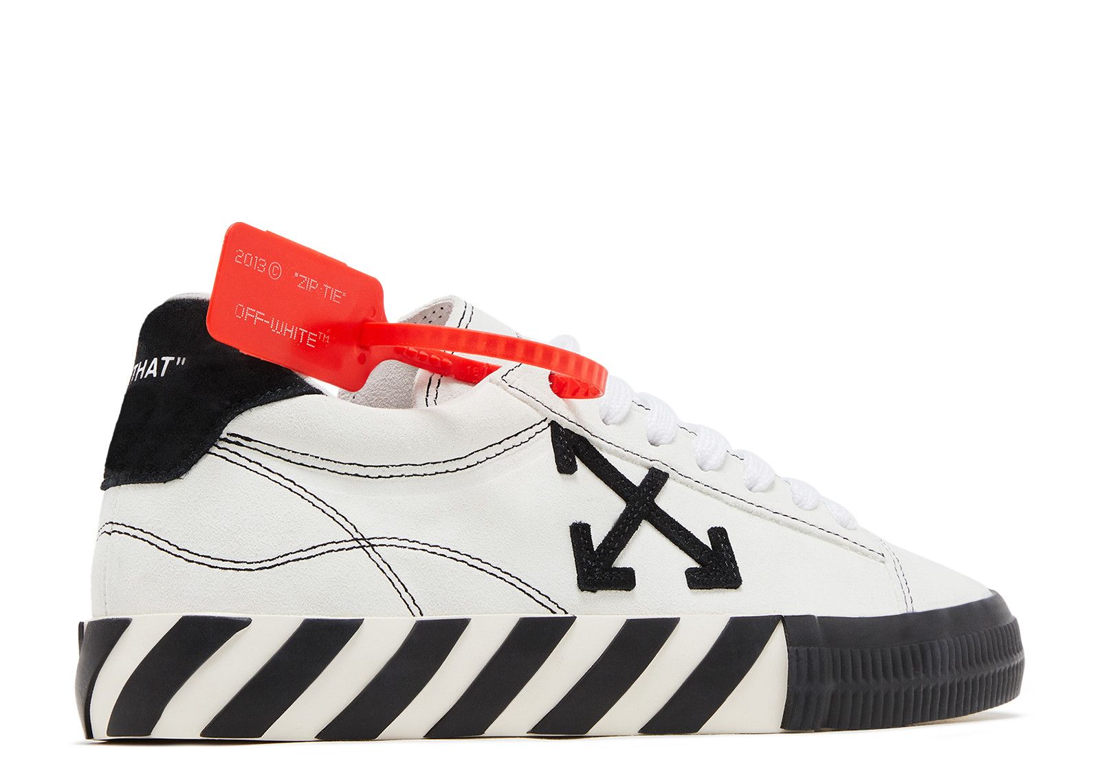 Off-White ブラック アローロゴ ミュール Off White Wmns Arrow Vulcanized Low 'White Black' - Off