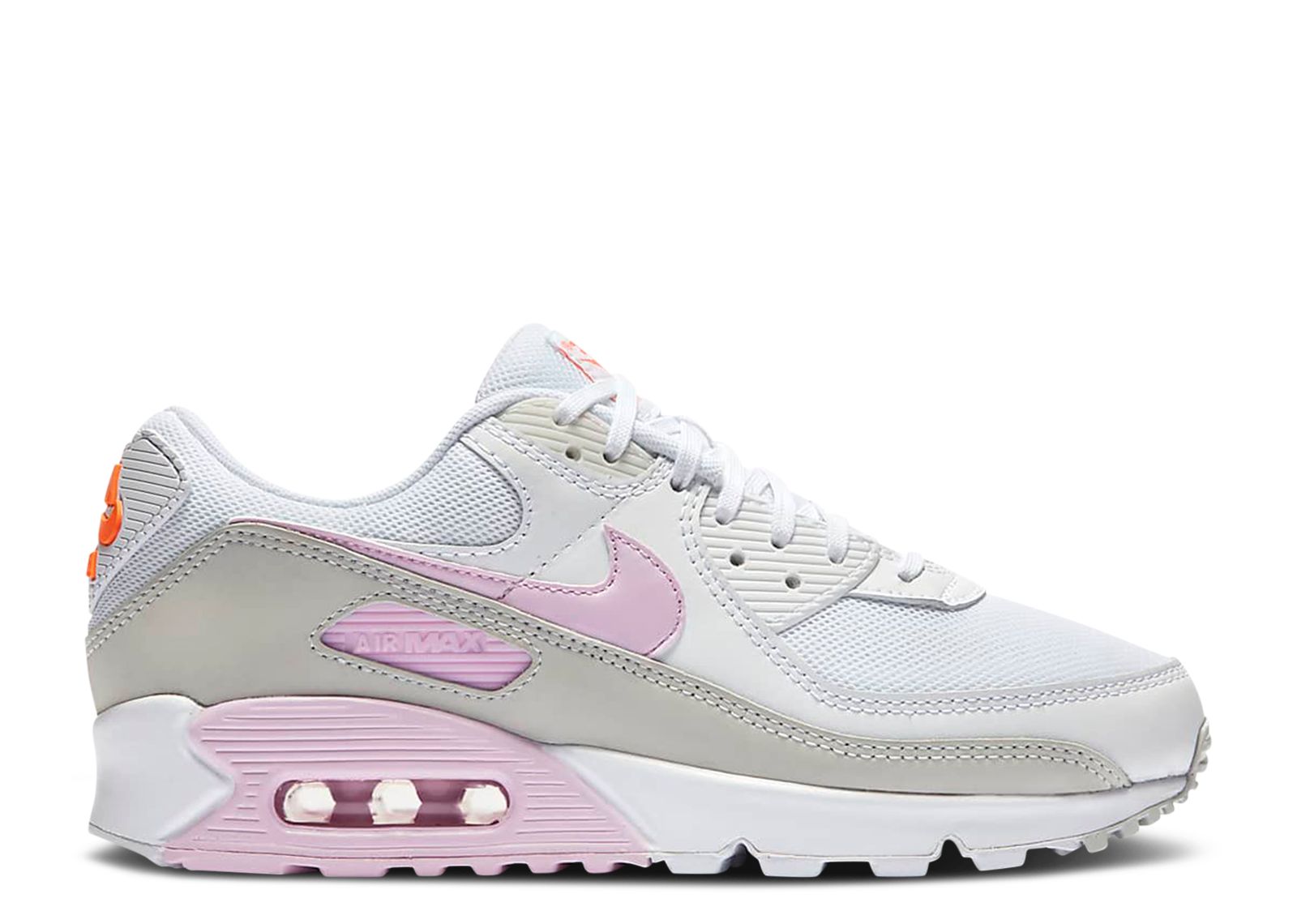 white and pink air max 90