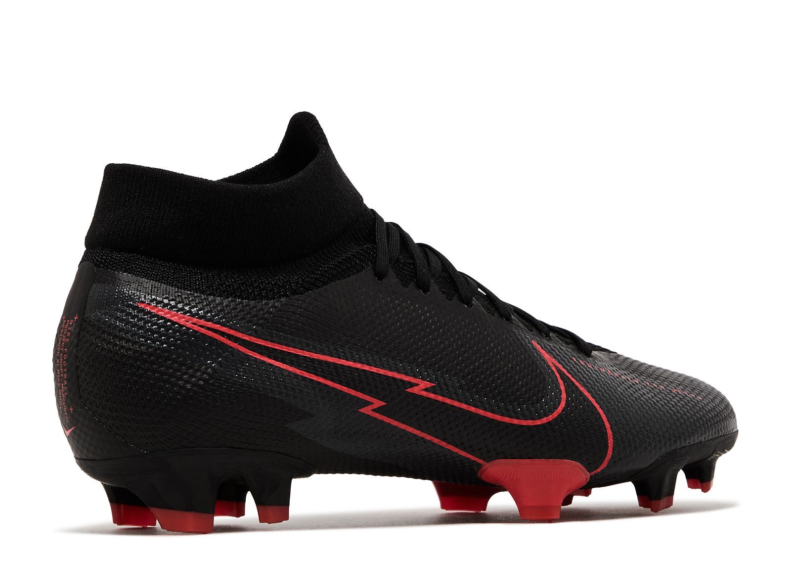 mercurial superfly 7 black and red