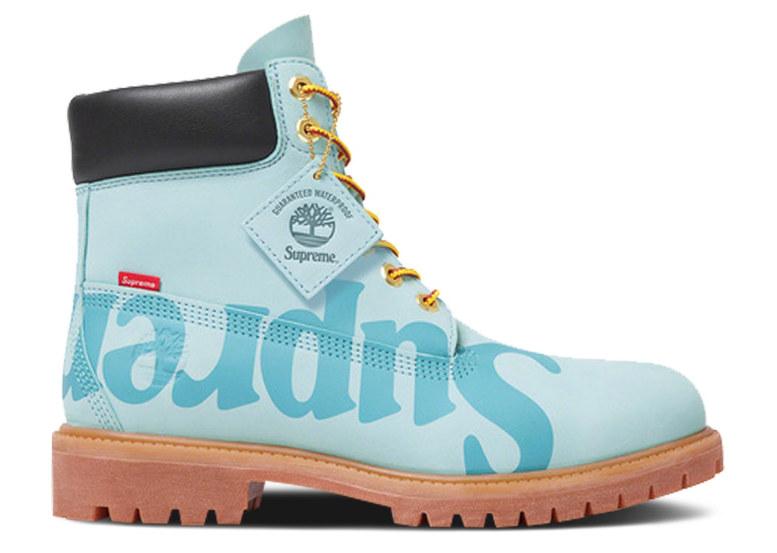 Supreme X 6 Inch Premium Waterproof Boot 'Big Logo Light Blue' - Timberland - TB 0A2MTD BW1 - blue | Flight Club