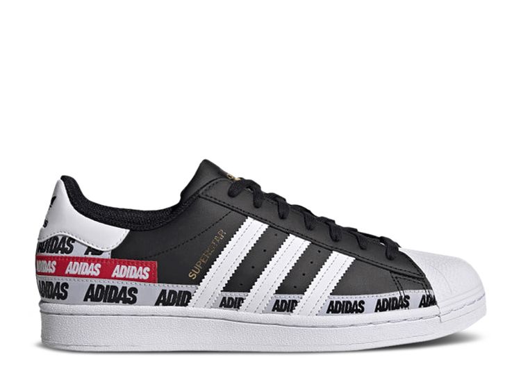 superstar core black  cloud white  gold metallic