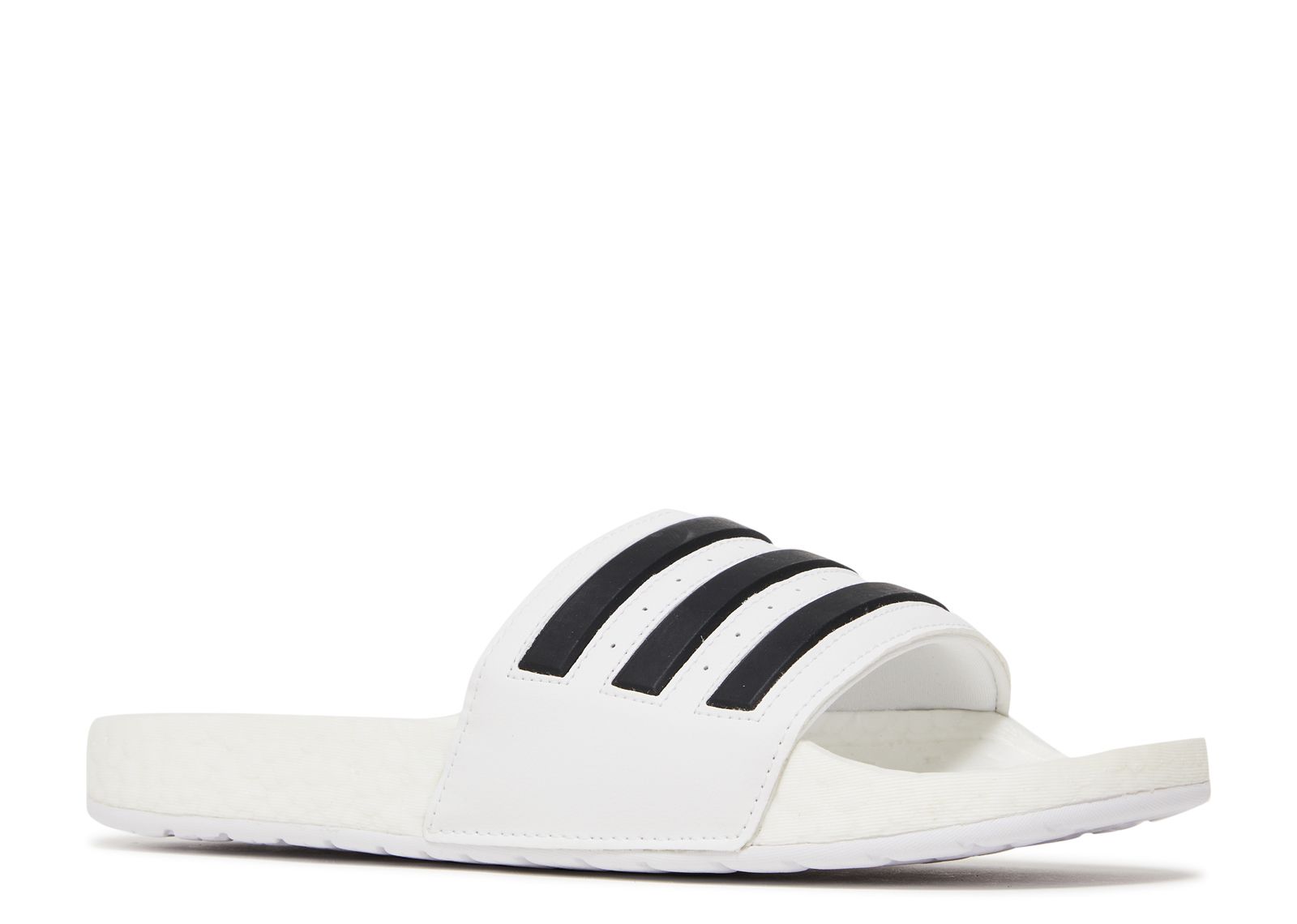 Adidas Classic White Slides with Black Stripes Adidas Trefoil Slide – White & Black | Barton BD main image 4