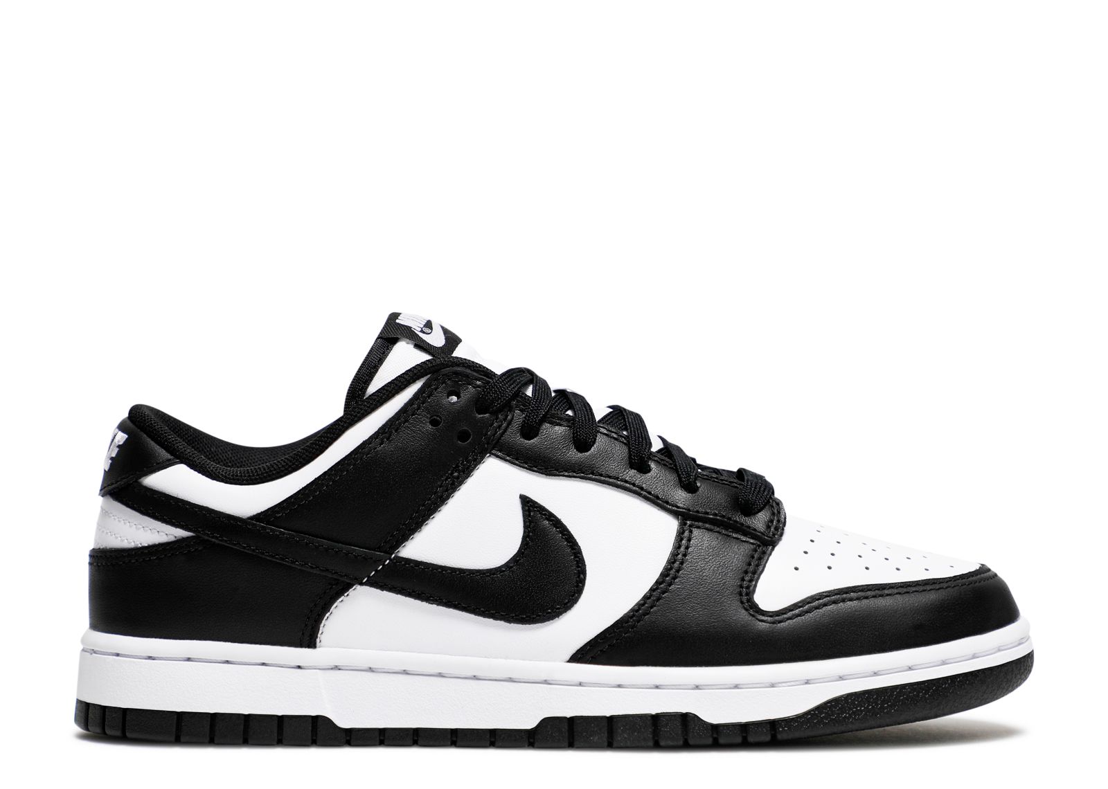 black and white low top dunks