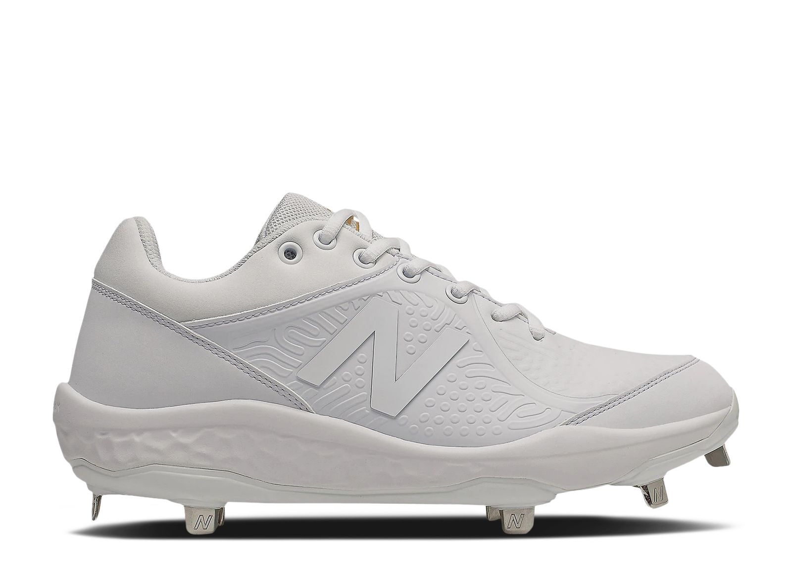 triple white new balance cleats