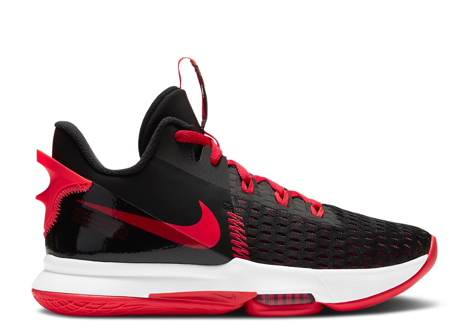 LeBron Witness 5 Bred Nike CQ9380 005 black university red