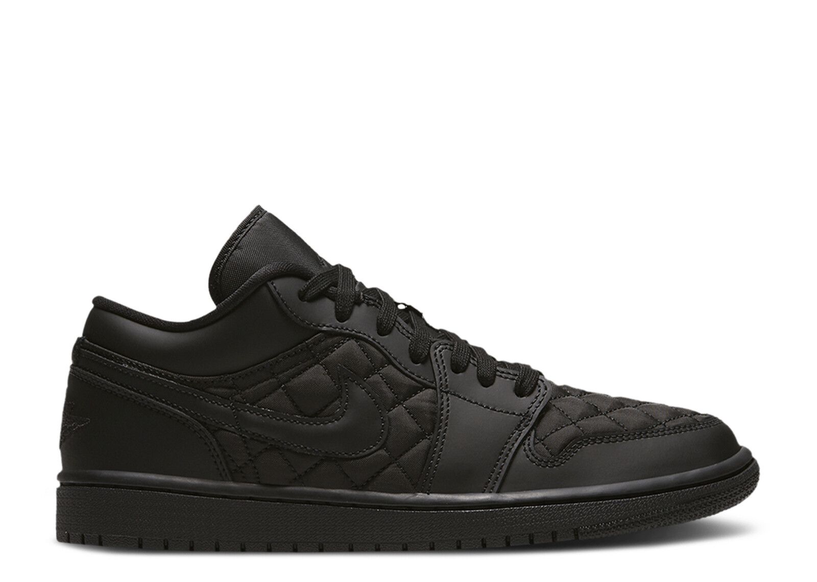 Wmns Jordan 1 Low 'Triple Black Quilted'