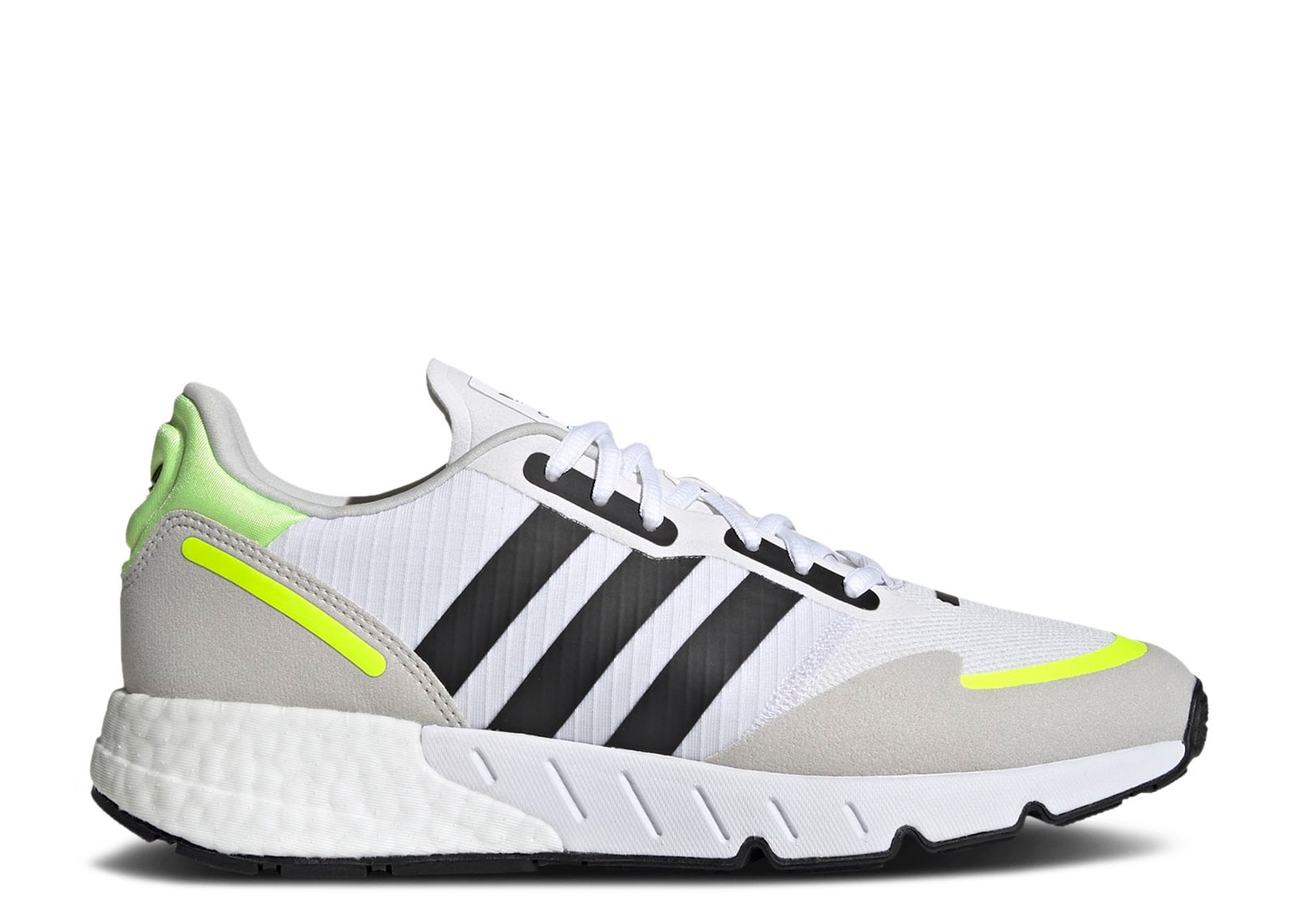 ZX 1K Boost 'White Solar Yellow' - Adidas - H69037 - cloud