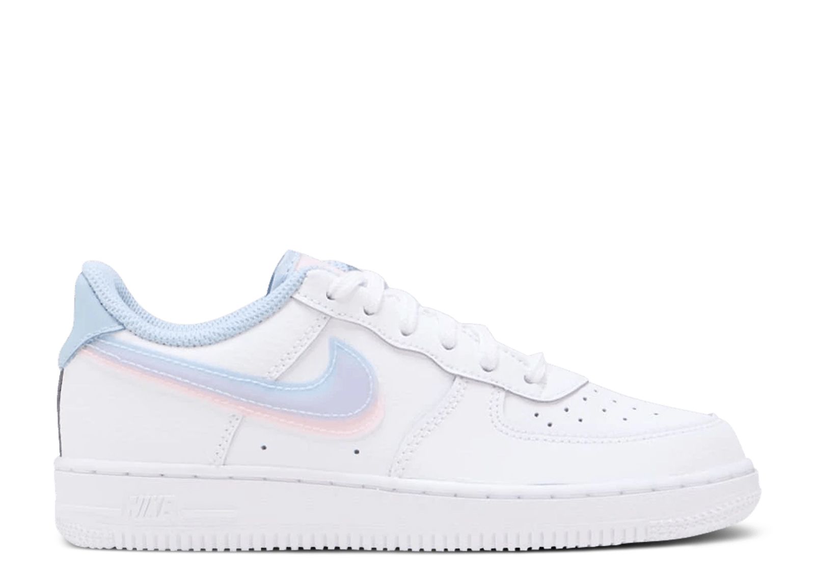 Nike air force hotsell 1 light pink swoosh