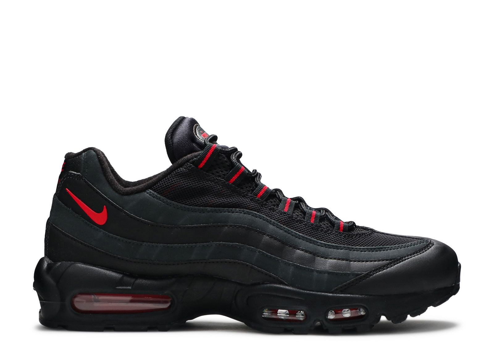 air max 95 black red silver