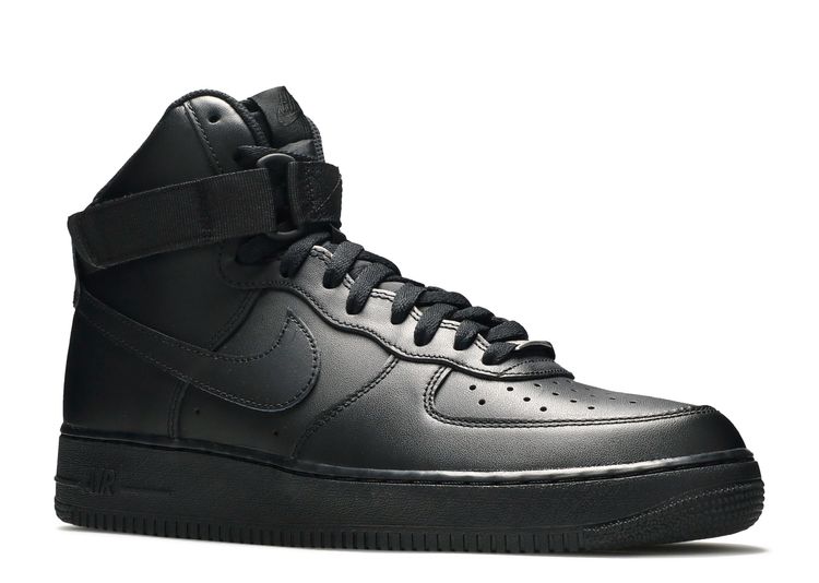 high top black nike air force 1
