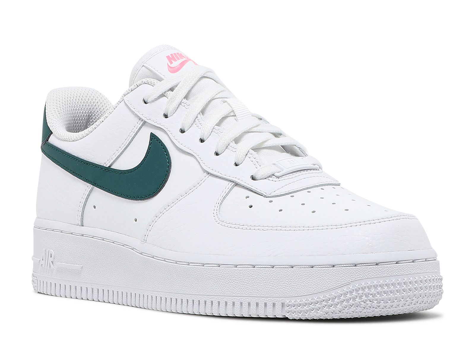 Nike Women's Air Force 1 '07 White/Dark Teal Green-Sunset Pulse-White -  315115-163