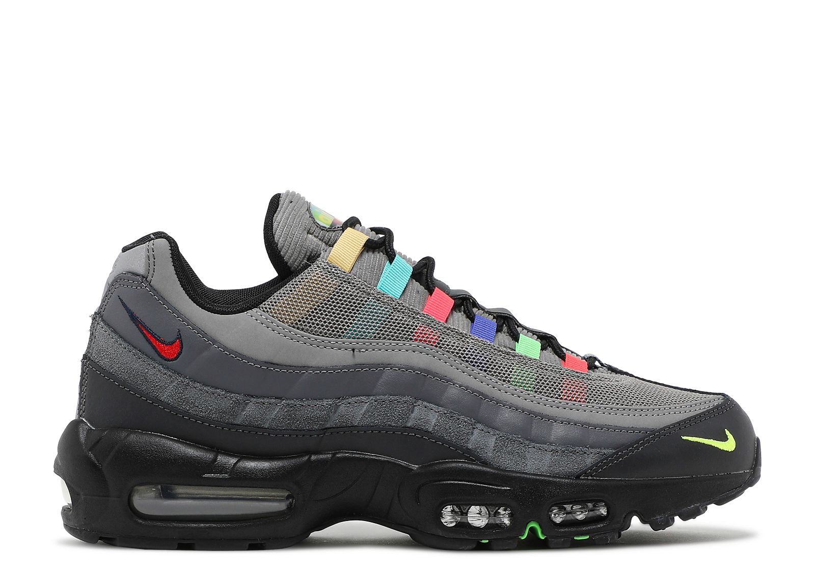 Nike Air Max 95 NDSTRKT Neon Black Volt Grey Mens 8.5 CZ3591 CZ3591-002_sivasdescalzo-Nike-  main image 2