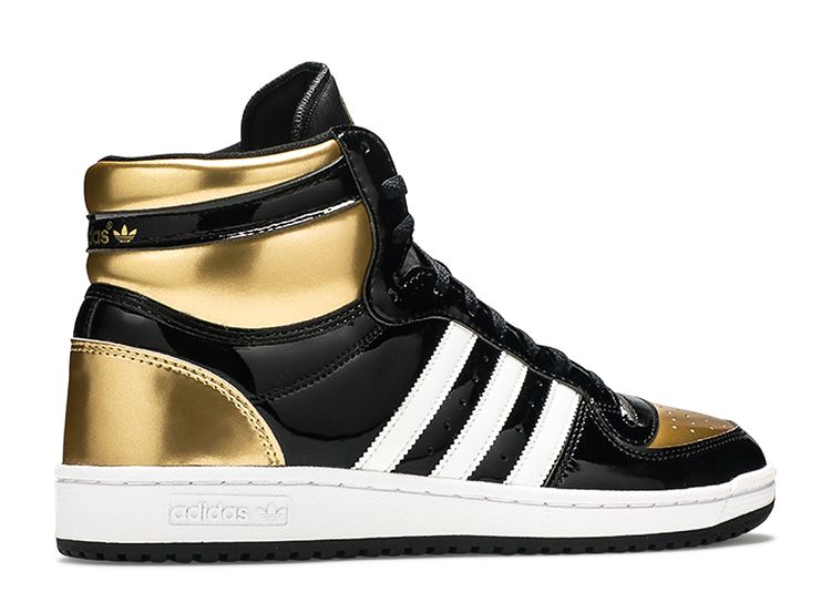 womens black and gold adidas high tops