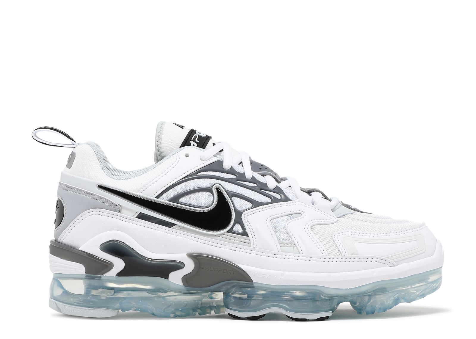 NIKE Air Vapor Max 2021 Flyknit Sneakers Light Grey and Black Men\'s Size 7.5 EUC Air VaporMax 2021 FK White Black Metallic Silver – WOODstack main image 2