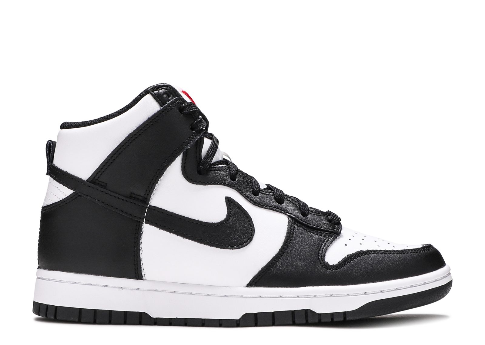 اقتران nike dunk high black white 