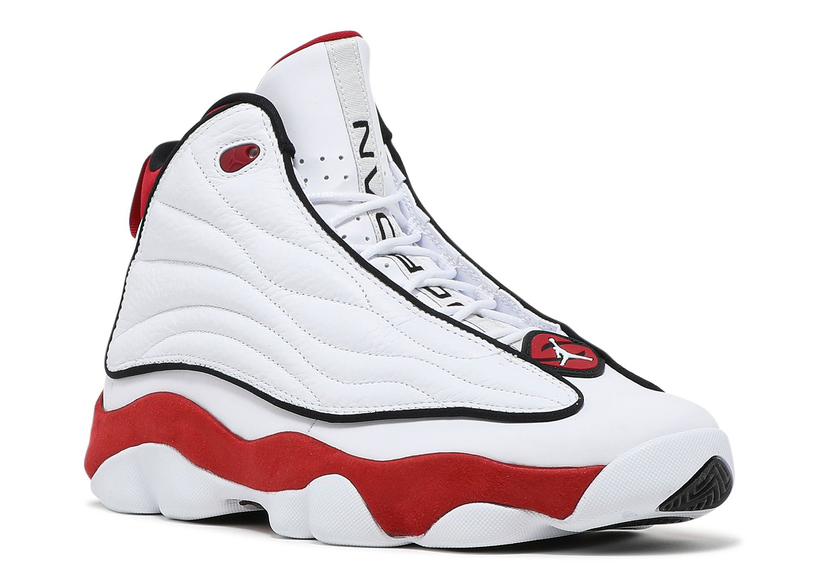 Jordan pro strong hot sale red and white